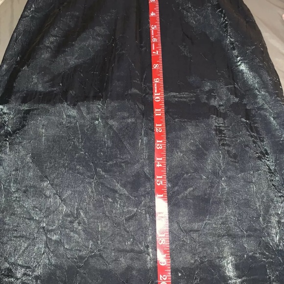 VINTAGE LENA GABRIELLE NY Green Satin Skirt! 27”! - Picture 11 of 12